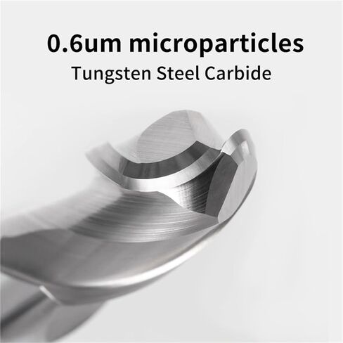 2 Flute Ball Nose End Mill HRC55 CNC Router Bit Carbide End Mill Spiral Milling Cutter for Woodworking Fresa(R3x6x100) in Kuwait