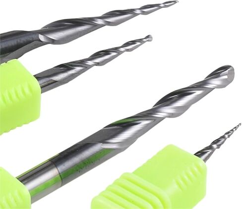 1PCS TUNGSTEN END MILL 3.175MM 4MM 6MM 8MM BLALL NOST TAPREDED END MILLS BITS CNC CNC Wood Metal Milling Cutter (6.0xr0.5x20.5x50l) in Saudi Arabia