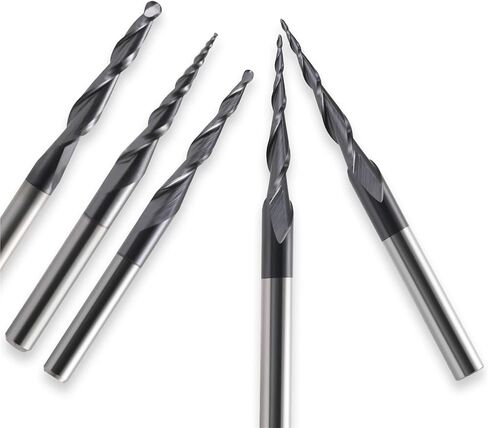 1PCS TUNGSTEN END MILL 3.175MM 4MM 6MM 8MM BLALL NOST TAPREDED END MILLS BITS CNC CNC Wood Metal Milling Cutter (6.0xr0.5x20.5x50l) in Saudi Arabia
