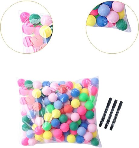 50x Raffle Balls Bingo Balls Colorful Replacement Multipurpose DIY Lottery Balls Small for Party Supplies Carnival Game Night in Saudi Arabia