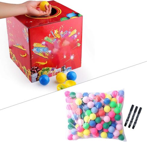 50x Raffle Balls Bingo Balls Colorful Replacement Multipurpose DIY Lottery Balls Small for Party Supplies Carnival Game Night in Saudi Arabia