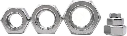 2-100pcs 304 Stainless Steel Hex Hexagon Nut for M1.2-M24 Screw Bolt(2PCS M22) in Saudi Arabia