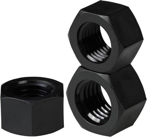 5-100pcs M2-M20 White or Black Nylon Hex Nut Hexagon Plastic Nuts Metric Thread Suit for Screws Bolts(Black,M6 (100pcs)) in Saudi Arabia