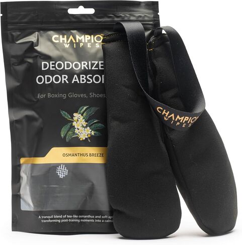 Deodorizer & Odor Absorbing Inserts for Boxing Gloves and All Sports Equipment, Bamboo Charcoal Absorption, Easy Pull Dual-Pouch Design in Saudi Arabia