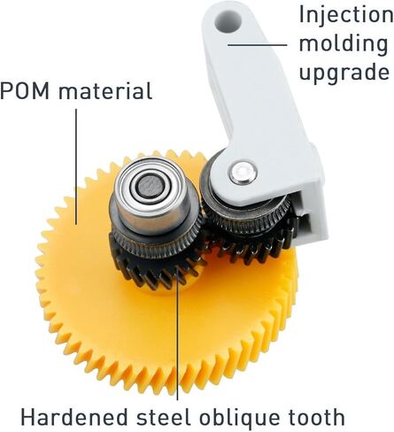 ​​All-Metal Hotend P1S Extruder Kit – Helical Gear & Hardened Steel Direct Drive with Silicone-Injection Handle for Bambu Lab X1/X1C/P1/P1P 3D Printers​ in Kuwait