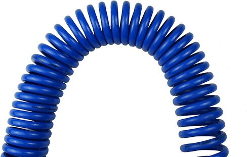 YOTOO 5 Pack Polyurethane Recoil Air Hose, Air Compressor Hose 1/4" Inner Diameter by 25' Long with Bend Restrictor, 1/4" Industrial Quick Coupler and Plug, Red in Saudi Arabia