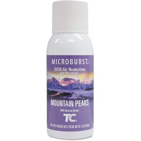 Rubbermaid 4012571 Microburst 3000 Refill, Mountain Peaks, 2oz, Aerosol, 12/Carton in Kuwait