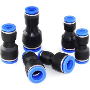 موصل البلاستيك PU PG 4MM 6MM إلى 8 مم من 10 مم هواء هواء أنبوب خرطوم الماء في موصلات مستقيمة الغاز السريع 5pcs (PG10-8) in Kuwait