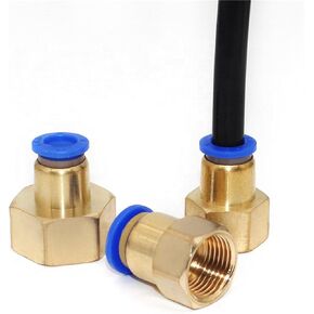 OD Hose Tube 4MM-12MM Pneumatic Connector 1/8 1/4 3/8 1/2 Inch Female Thread Push In Fitting 5Pcs(PCF10-1/2'') in Saudi Arabia