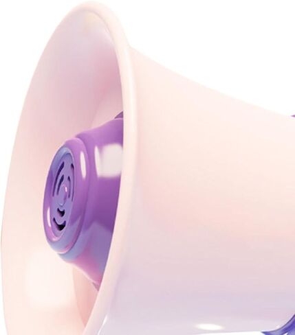 Megaphone Small Bull Bulhorn Keychain keychain تسجيلات تسجيل مكبر للصوت المحمولة مع متكلم سلسلة للبالغين 3 ، 4 ، 5 ، 7 ، 8 سنوات ، البنفسجي in Kuwait