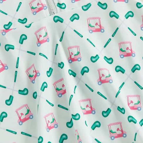 Toddler Baby Girl Golf Outfit Dress Sleeveless Golf Car Polo Dresses Casual A-Line Dress Zip Up Sprots Summer Dresses in Saudi Arabia