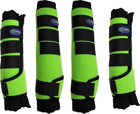 Professional Equine Horse Stable Shipping Boots Wraps Front Rear 4 PK Leg Care Brown 4120BR in Kuwait