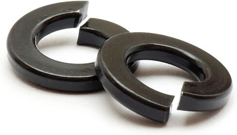 MonsterBolts - M6 Split Lock Washer, DIN 127B, Spring Steel, Black Oxide, 10 Pack in Saudi Arabia