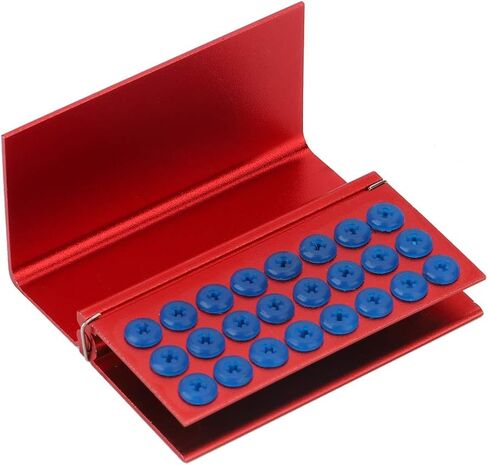 Dental Burs Block Holder, 24 Holes Aluminium Alloy Disinfection Box Dental Burs Holder Autoclavable Dentist Tool in Saudi Arabia
