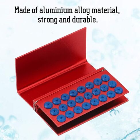 Dental Burs Block Holder, 24 Holes Aluminium Alloy Disinfection Box Dental Burs Holder Autoclavable Dentist Tool in Saudi Arabia