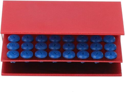 Dental Burs Block Holder, 24 Holes Aluminium Alloy Disinfection Box Dental Burs Holder Autoclavable Dentist Tool in Saudi Arabia