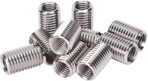 10pcs Quick Self Tapping Thread Inserts,Repair Tool Reducing Nut Male Female 303 Stainless Steel for Thread Repair in Saudi Arabia