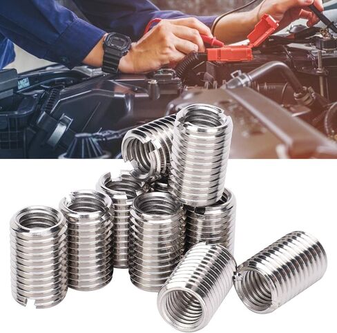 10pcs Quick Self Tapping Thread Inserts,Repair Tool Reducing Nut Male Female 303 Stainless Steel for Thread Repair in Saudi Arabia