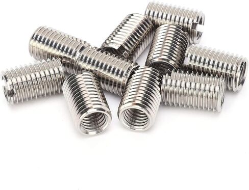 10pcs Quick Self Tapping Thread Inserts,Repair Tool Reducing Nut Male Female 303 Stainless Steel for Thread Repair in Saudi Arabia