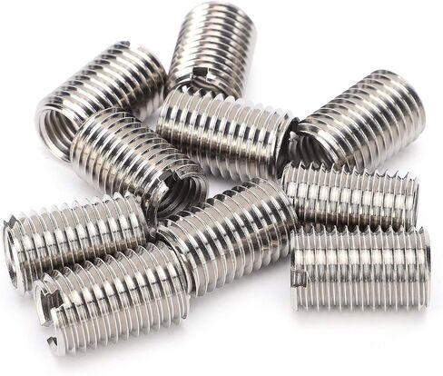 10pcs Quick Self Tapping Thread Inserts,Repair Tool Reducing Nut Male Female 303 Stainless Steel for Thread Repair in Saudi Arabia