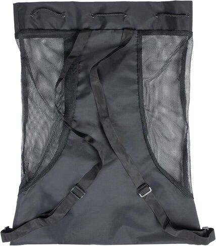 ARENA All Set Swim Sack Mesh Bag Pool Beach Gear Drawstring Satchel for Swim Accessories Quick Dry Polyester Equipment Tote for Swim Team Practice, Black, 40 Liters in Saudi Arabia