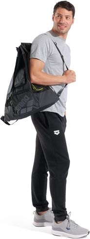 ARENA All Set Swim Sack Mesh Bag Pool Beach Gear Drawstring Satchel for Swim Accessories Quick Dry Polyester Equipment Tote for Swim Team Practice, Black, 40 Liters in Saudi Arabia
