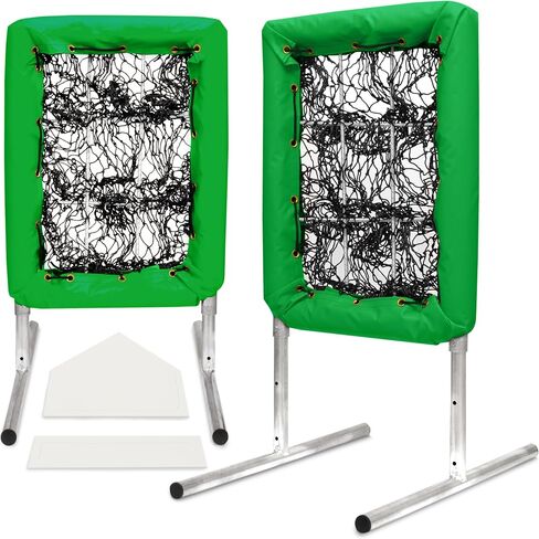 Velocity 9 Hole Pitch Master Pro Edition - Net Baseball Pitching Net - Professional Hole Hole Pitcher - Frame -Duty Frame - معدات تدريب البيسبول المحمولة والكرة اللينة in Kuwait