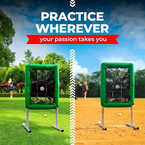 Velocity 9 Hole Pitch Master Pro Edition - Net Baseball Pitching Net - Professional Hole Hole Pitcher - Frame -Duty Frame - معدات تدريب البيسبول المحمولة والكرة اللينة in Kuwait