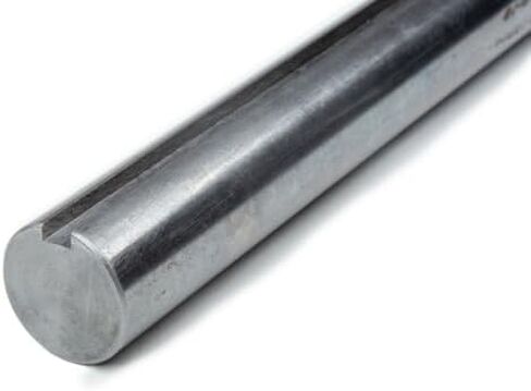 1" Precision Cut Keyed Shaft C1018 Cold Drawn Steel Shafting; 3 Foot Long Round Bar in Saudi Arabia