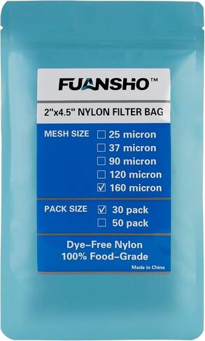 90 Micron | 30-Pack Tea Filter Bags | 2x4.5 Inch Nylon Filter Bags in Saudi Arabia