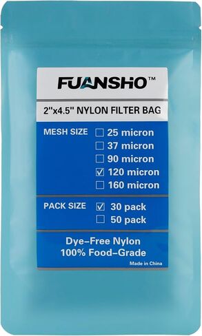 90 Micron | 30-Pack Tea Filter Bags | 2x4.5 Inch Nylon Filter Bags in Saudi Arabia