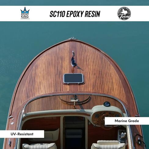 Epoxy Resin Kit with Hardener - Crystal Clear, Self-Leveling, UV-Resistant, Non-Toxic Formula - High Gloss Finish for Table Tops, River Tables, Wood, Art, Crafts, Marine and DIY Projects – 2:1 Ratio in Saudi Arabia