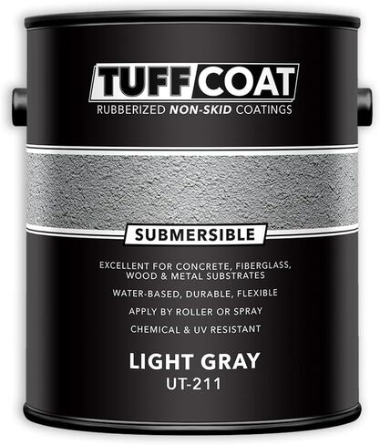 Tuff Coat UT-211 رمادي فاتح-جالون واحد: طلاء غير مريح ، قائم على الماء ، مطاط غير مائل in Kuwait