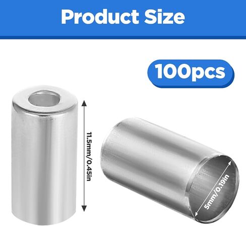 100 pcs 5mm دراجة الكابل الفرامل السكن Ferrule Caps Cable Cable End Crimps Caps دراجة SHIFTER SIRCHER BIKE in Saudi Arabia