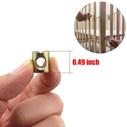 20pcs قطعة واحدة من المكسرات مطرقة مقشر m6 برميل المكسرات الصليب صليب دبوس مصوّع مصنوع من السرير بطابقين الاستبدال الأجهزة m6x10mmx13mm كرسي السرير المستخدم in Kuwait