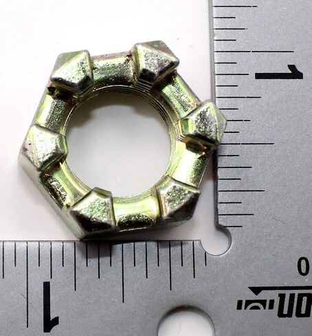 Polaris Ranger Slotted Nut, Genuine OEM Part 7542810, Qty 1 in Saudi Arabia