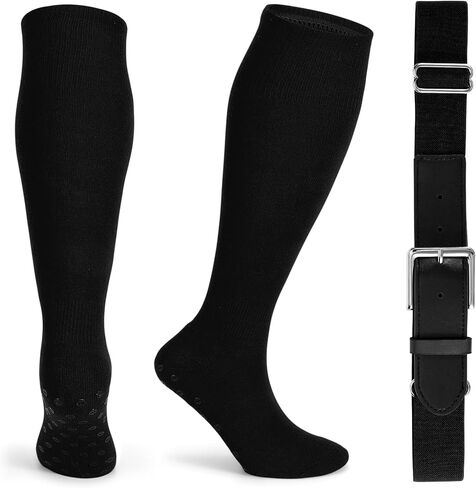 JASGOOD Grip Soccer Socks Baseball Belt Set Non-Slip Football Softball Baseball Sock for Men Women Basketball Grip Sport Sock in Saudi Arabia