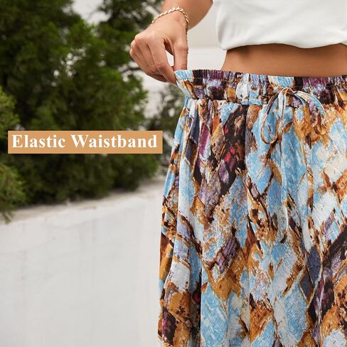 Maxi Skirts for Women with Pockets Long Midi Length Casual Skirt for Beach Party Holiday in Kuwait