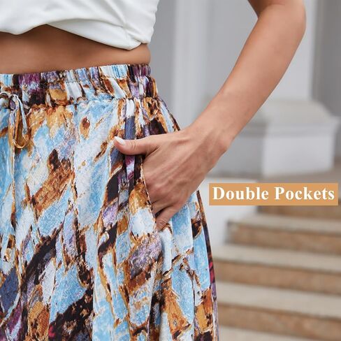 Maxi Skirts for Women with Pockets Long Midi Length Casual Skirt for Beach Party Holiday in Kuwait