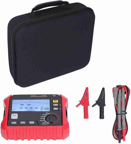 aqxreight Insulation Resistance Tester Megohmmeter Precision Machined Digital Multimeter with Backlight and Support for Ground Testing in Saudi Arabia