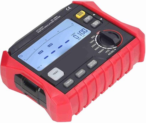 aqxreight Insulation Resistance Tester Megohmmeter Precision Machined Digital Multimeter with Backlight and Support for Ground Testing in Saudi Arabia