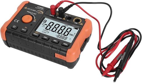 Fydun Insulation Resistance Tester High Precision Digital 1000V with LCD Display Backlit Neck Strap in Saudi Arabia