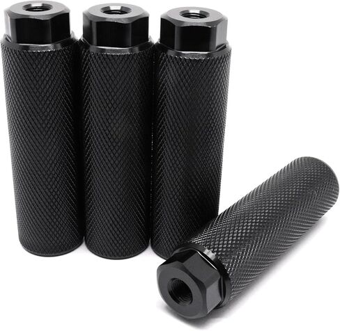 Bike Pegs for 3/8 inch Axles 2 Pairs, Aluminum Alloy Anti-Skid Lead Foot Bicycle Pegs BMX Pegs for Mountain Bike Cycling Rear Stunt Pegs Black in Saudi Arabia