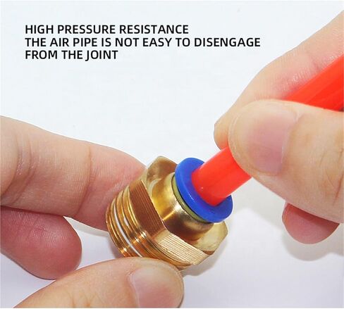 ذكور الخيط الأزرق دفع سريع في الهواء مستقيم من النحاس النحاس من الذكور أنبوب الذكور الالتزامات الهاوية 5pcs (PC8-3/8 '') in Kuwait