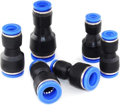 موصل البلاستيك PU PG 4MM 6MM إلى 8 مم من 10 مم هواء هواء أنبوب خرطوم الماء في موصلات مستقيمة الغاز السريع 5pcs (PG10-8) in Kuwait