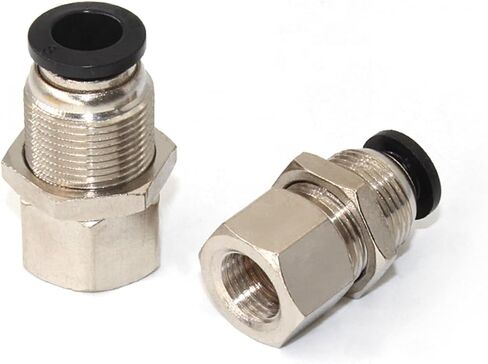حمض الحاجز الحاجز الإناث لتوصيل تركيبات الهواء الهوائية واحد G1/8 G1/4 G3/8 G1/2 2PCS (PMF8-1/2 '') in Saudi Arabia