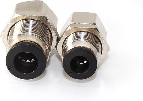 حمض الحاجز الحاجز الإناث لتوصيل تركيبات الهواء الهوائية واحد G1/8 G1/4 G3/8 G1/2 2PCS (PMF8-1/2 '') in Saudi Arabia
