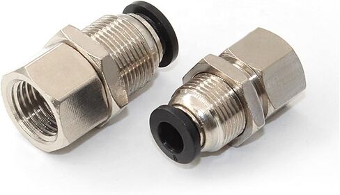 حمض الحاجز الحاجز الإناث لتوصيل تركيبات الهواء الهوائية واحد G1/8 G1/4 G3/8 G1/2 2PCS (PMF8-1/2 '') in Saudi Arabia