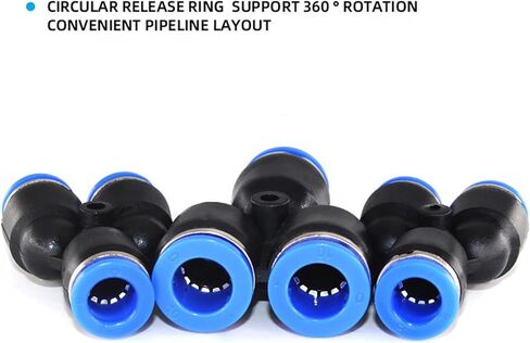 Pneumatic Fittings PY Air Hose Quick Couplings 4mm To 16mm Water Pipe Connector Pneumatic Connection 5Pcs(PY12) in Kuwait
