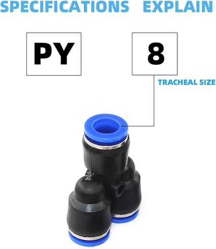 Pneumatic Fittings PY Air Hose Quick Couplings 4mm To 16mm Water Pipe Connector Pneumatic Connection 5Pcs(PY12) in Kuwait